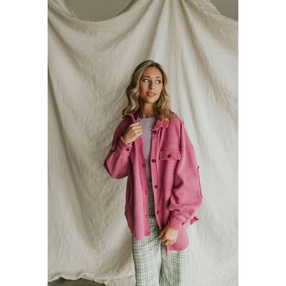 FREE PEOPLE We the Free Ruby Jacket in Pink Envy Size Small - Picture 2 of 13
